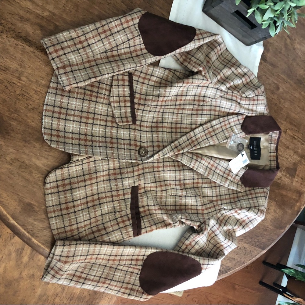 Riding Jacket Elbow Patch Blazer NWT Size Small